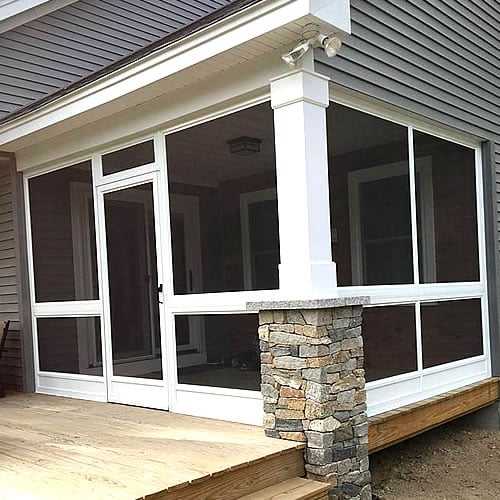 Custom window screen replacements and porch enclosure mesh systems manufactured by Coastal Industries