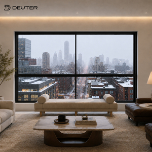Draft-free Aluminum Sliding Windows Slimline Thermal Break Low-E Glass